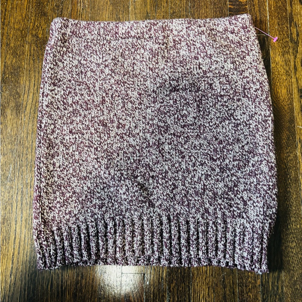 URBAN RENEWAL, Women’s Marled Knit Pencil Skirt - Purple/White, Size Large